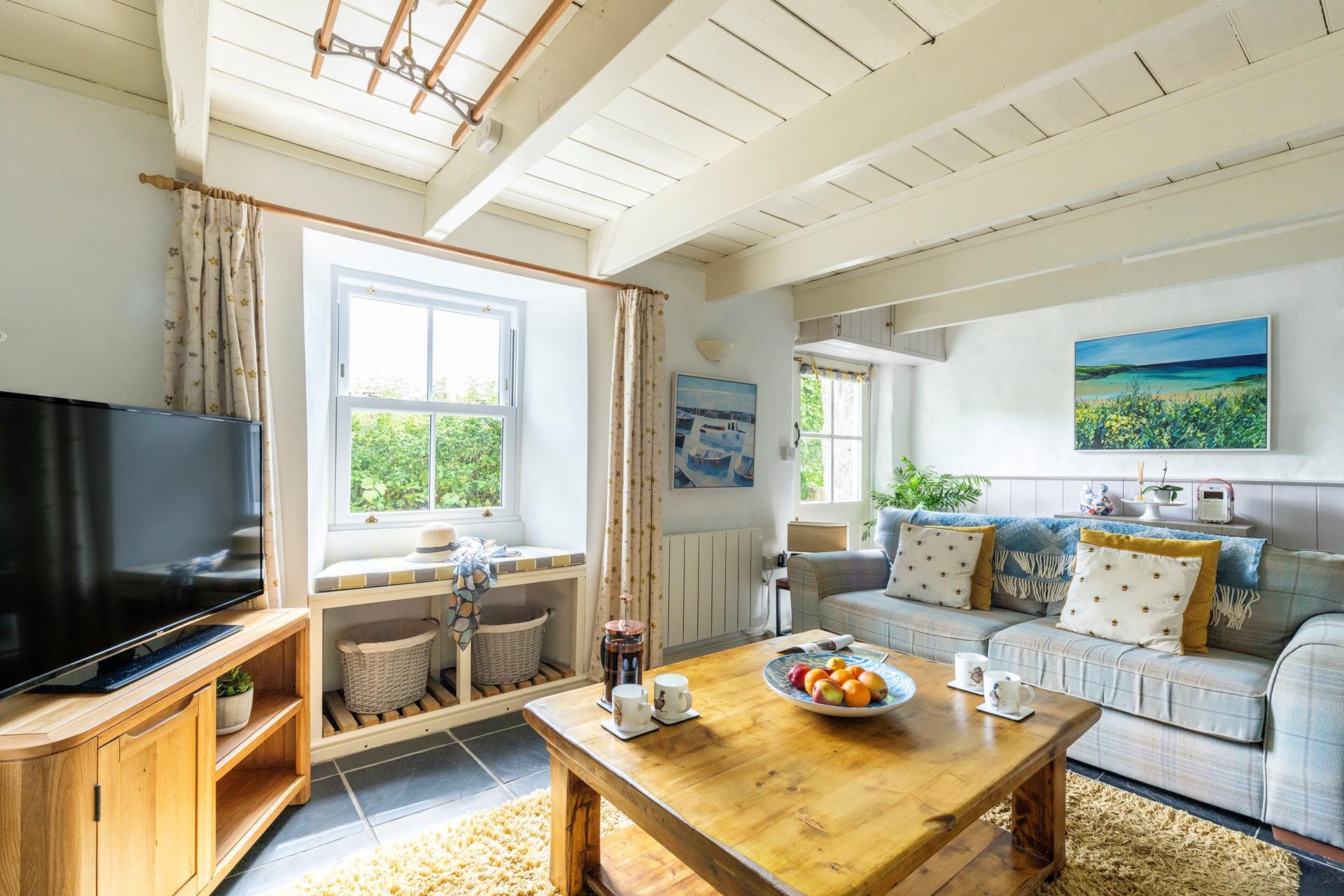 Get stuck into a good book in the cosy window seat.