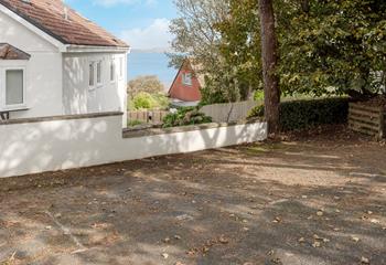 There is allocated parking available with the apartment.