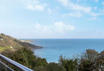 You can see right across to St Ives from the balcony!
