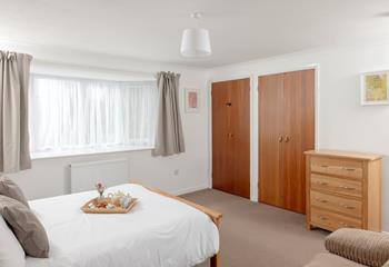 The bedrooms spacious and a relaxing space to rest each night.