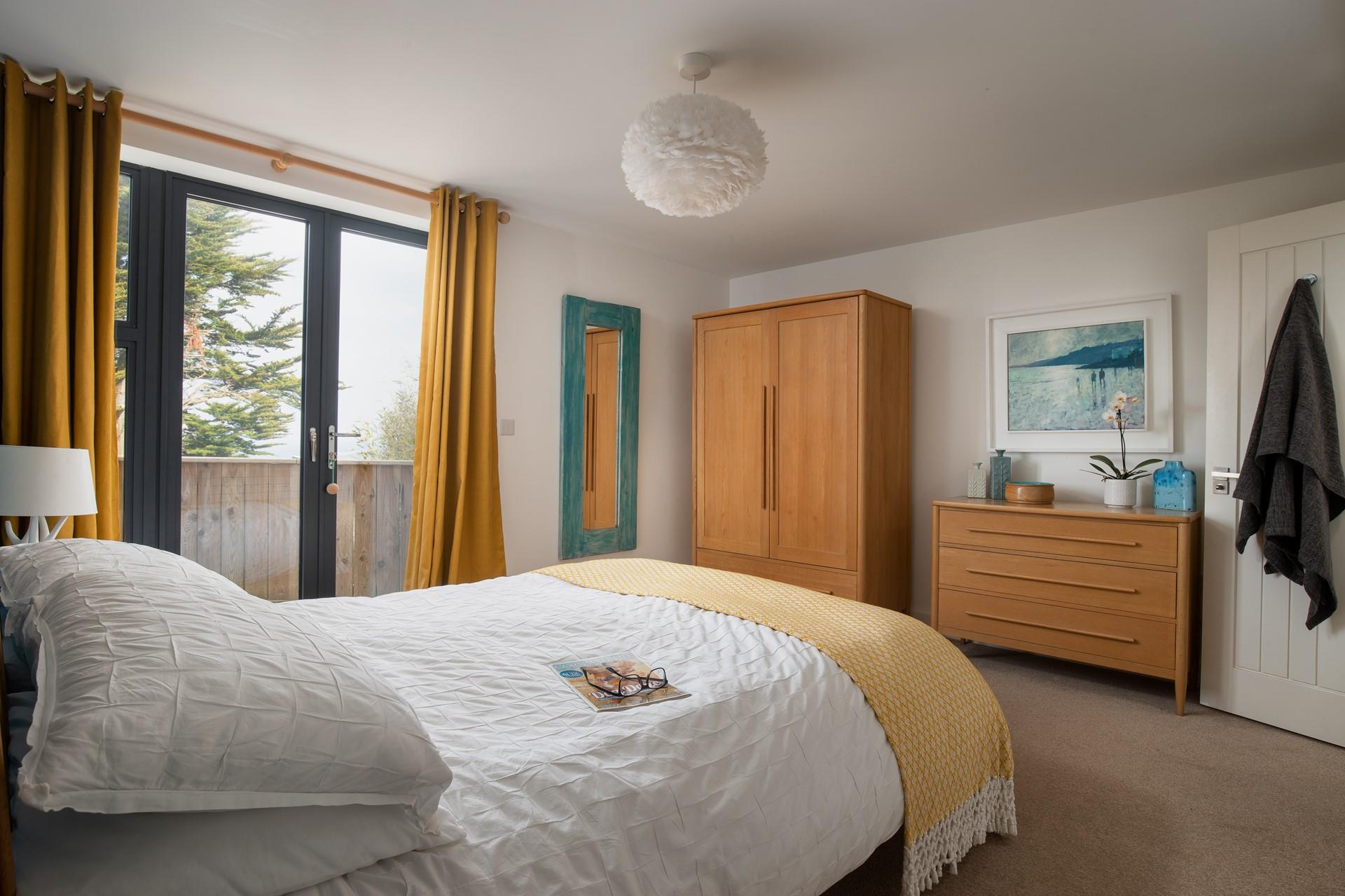 Wake up and wander out to the patio to soak up the morning sun.