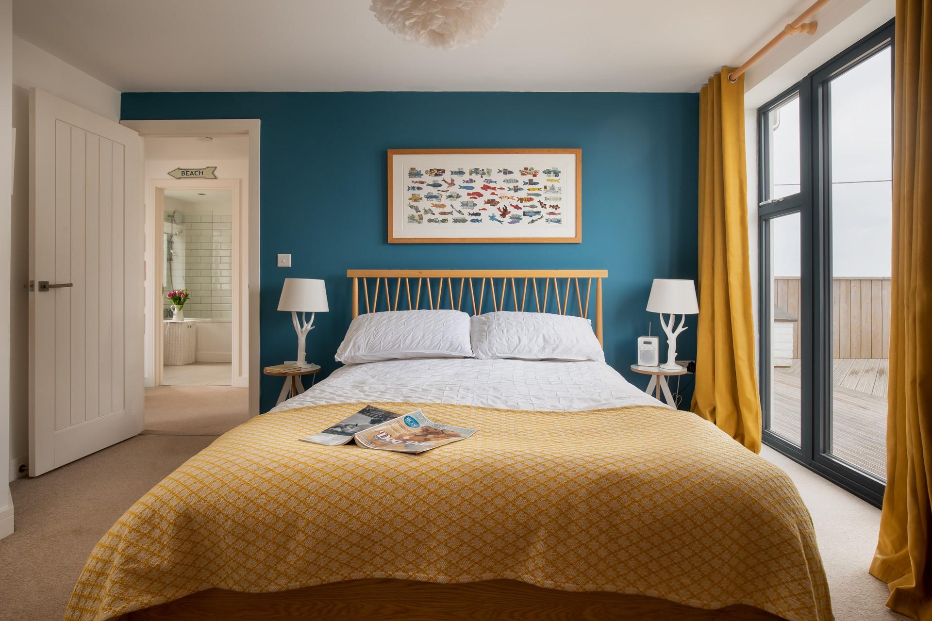 The king size bed offers a dreamy night's sleep.