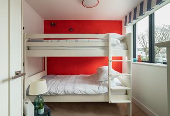 Bedroom 3 has bunk beds, perfect to settle the little ones into.