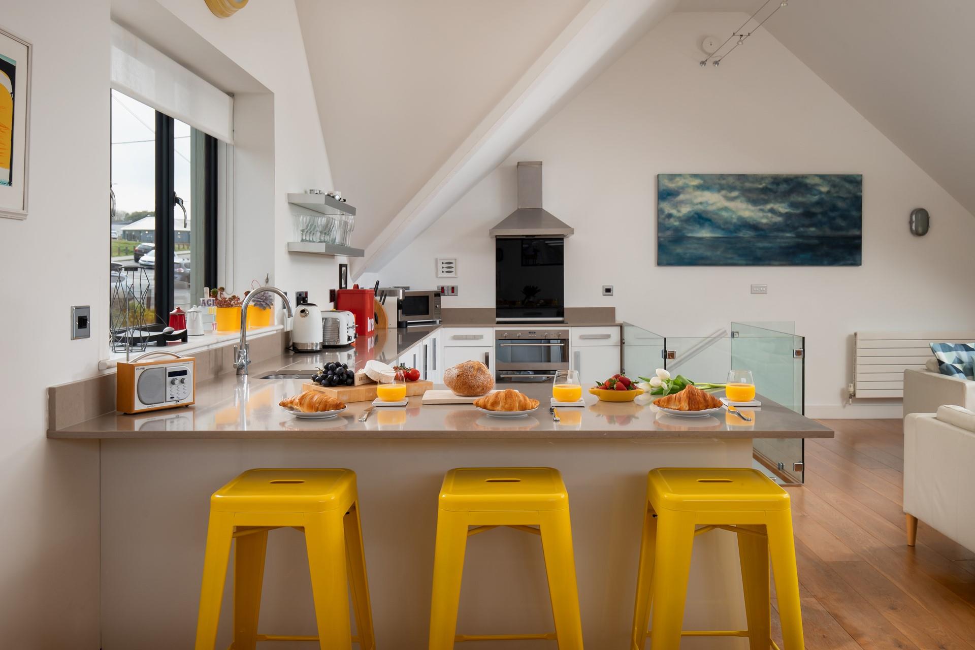 Treat yourself to some fresh pastries to enjoy at breakfast.