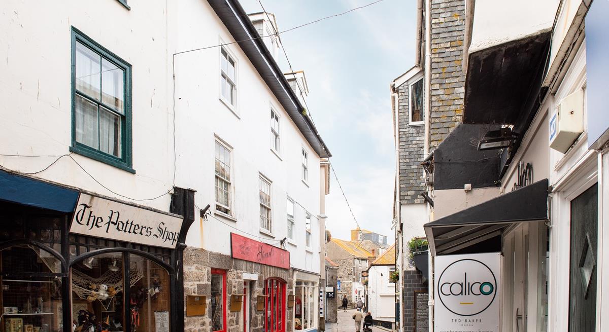 Just a short walk away is a variety of shops on St Ives quaint cobbled streets for you to explore.