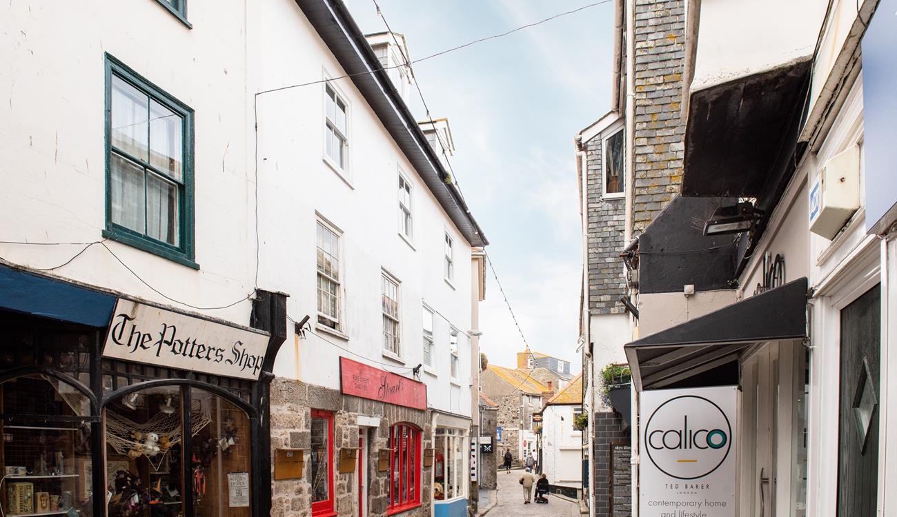Just a short walk away is a variety of shops on St Ives quaint cobbled streets for you to explore.