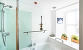 The family bathroom is a space for the family to get ready to head to Porthmeor beach. - Thumbnail Image