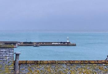 Enjoy sea views over the rooftops of St Ives.