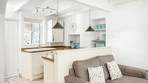 The well-equipped kitchen is perfect for cooking family meals.