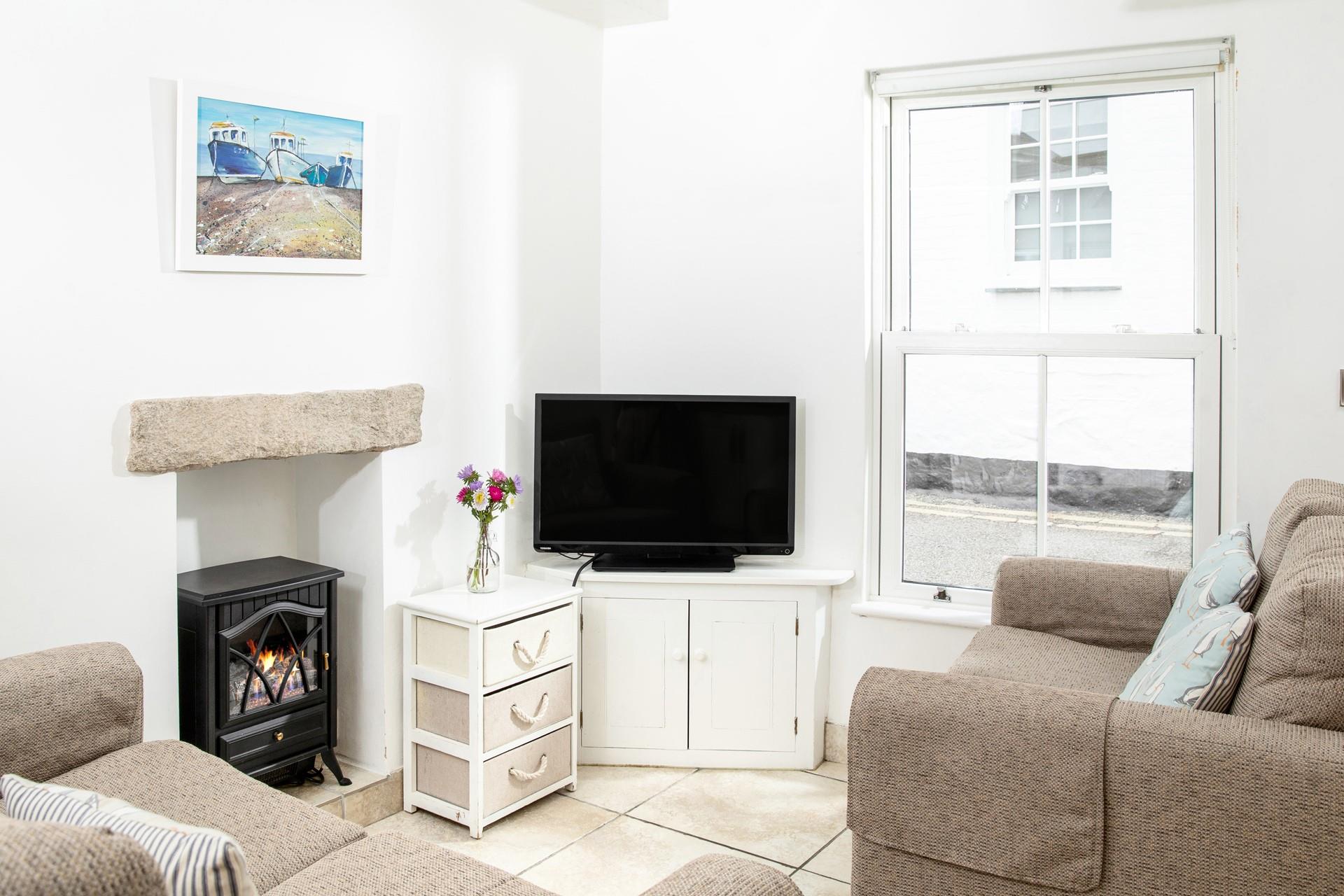 Put the TV on and relax in the evenings.