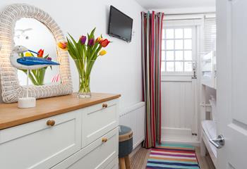 A TV in the second bedroom will help to keep the little ones entertained before you head off on your day's adventures.