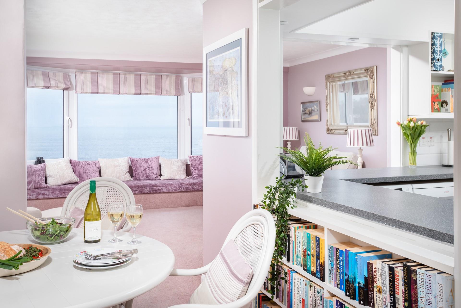 Cleverly designed, the semi-open plan living space makes the most of those endless sea views. 