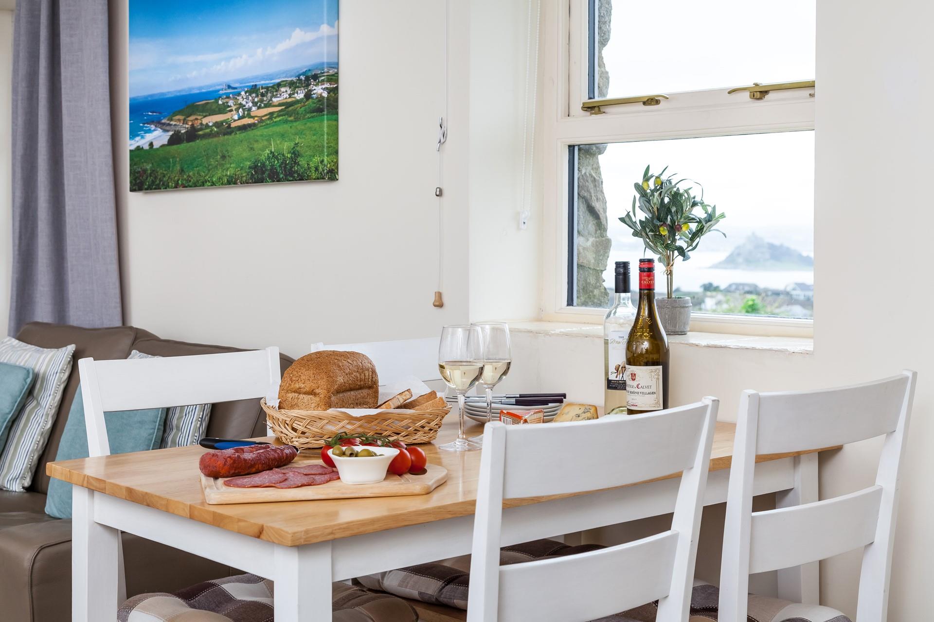 Pour yourself a glass of your favourite wine and enjoy the views.