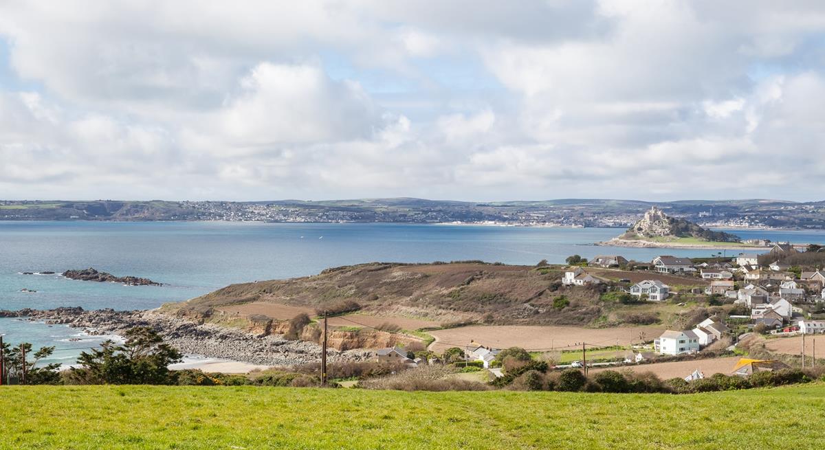 Far-reaching stunning views across to St Michael's Mount can be enjoyed from Oamaru Barn.