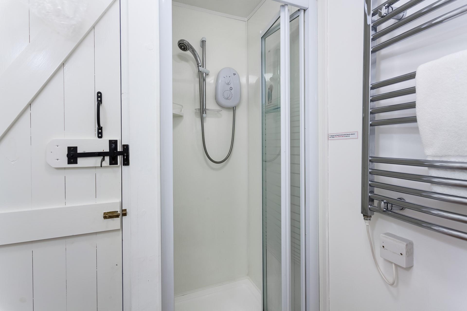 Take warm, fluffy towels straight from the heated towel rail after a morning shower.