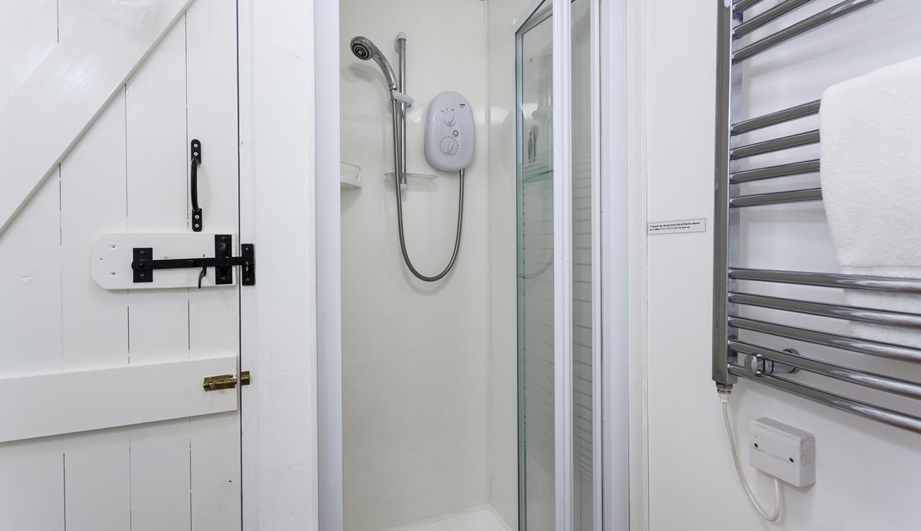 Take warm, fluffy towels straight from the heated towel rail after a morning shower.