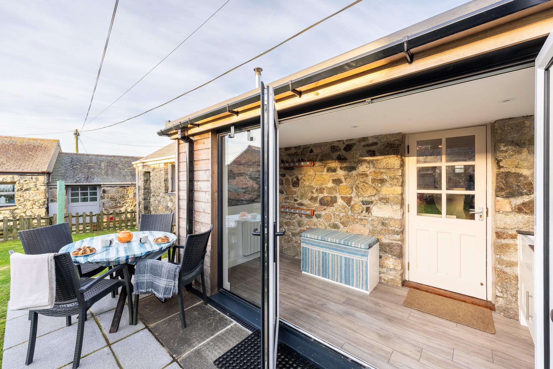 Indulge in a Cornish cream tea listening to the birds sing in your garden.