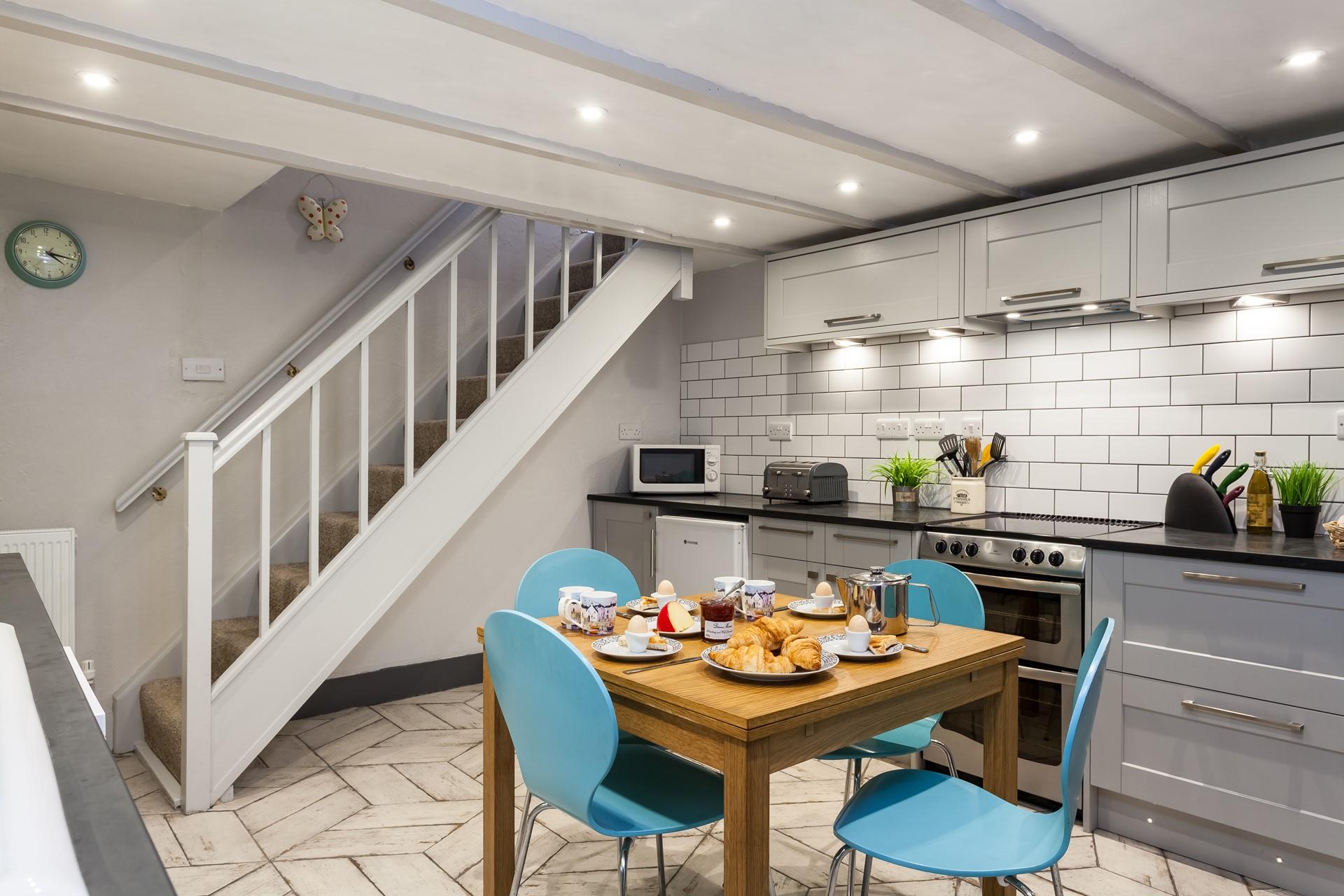 The dining table makes the perfect setting for home-cooked meals.