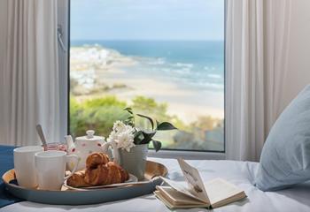 Enjoy a good book and a nice cup of tea, overlooking St Ives Harbour and beach.