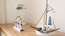 We love the seaside decor throughout the cottage. 