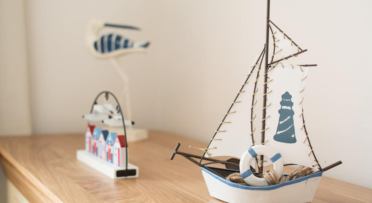 We love the seaside decor throughout the cottage. 
