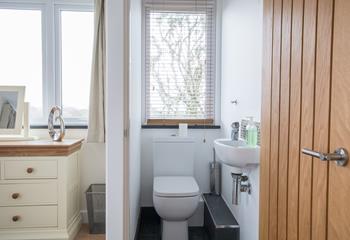 Bedroom 1 also benefits from its own cloakroom with WC and washbasin. 