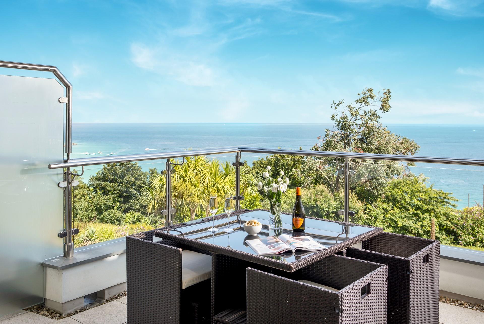 Unwind on the balcony and admire the view.