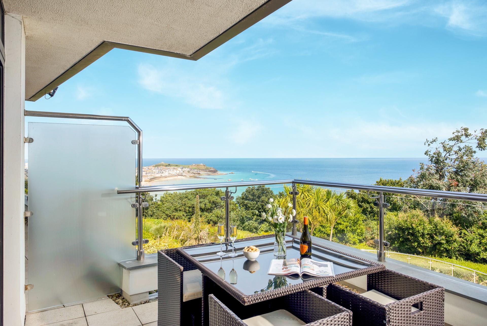 Spectacular sea views from sunrise to sunset.