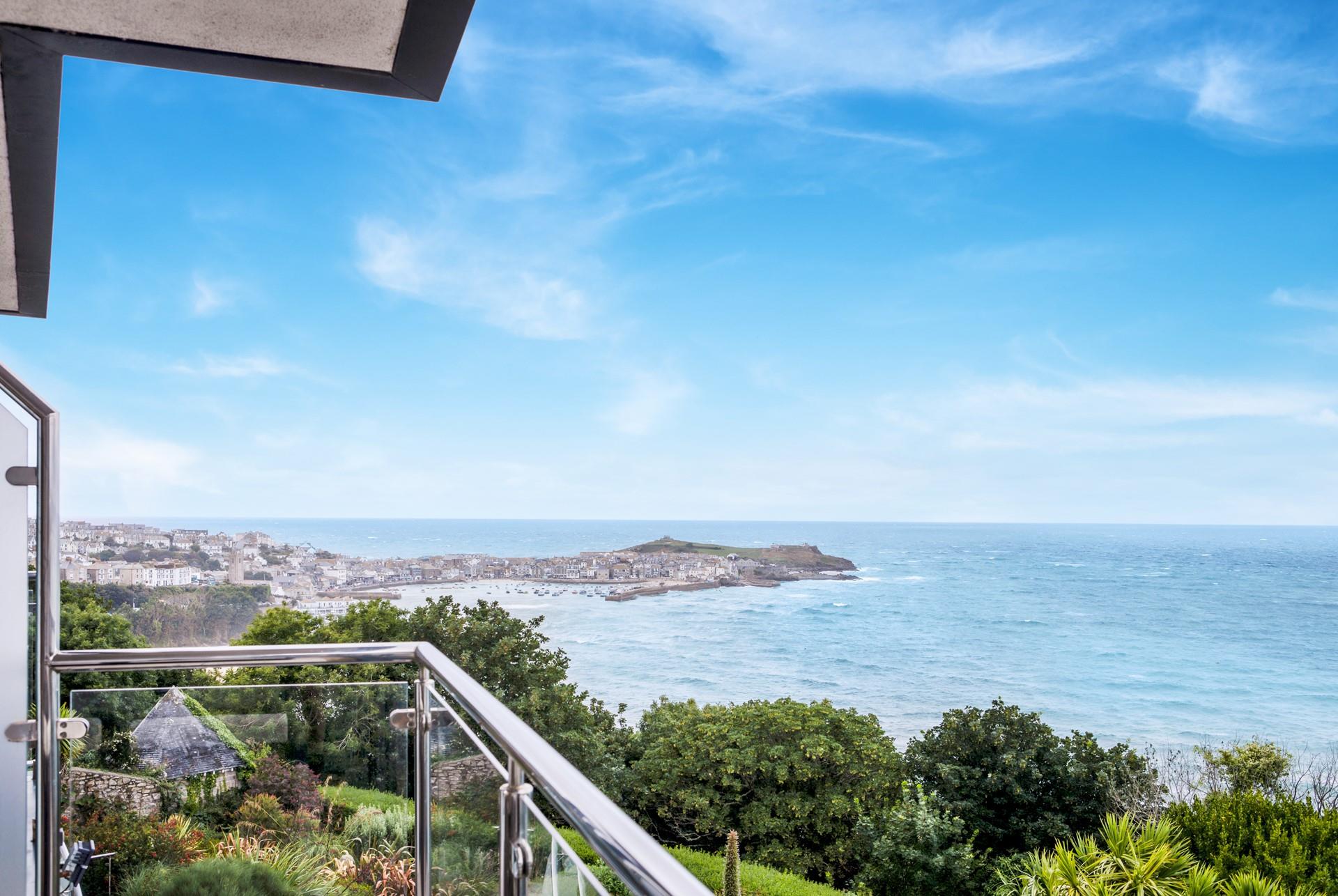 Spend hours gazing out at the stunning views from the balcony on lazy lunches.
