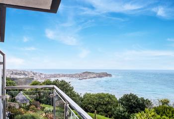 Spend hours gazing out at the stunning views from the balcony on lazy lunches.