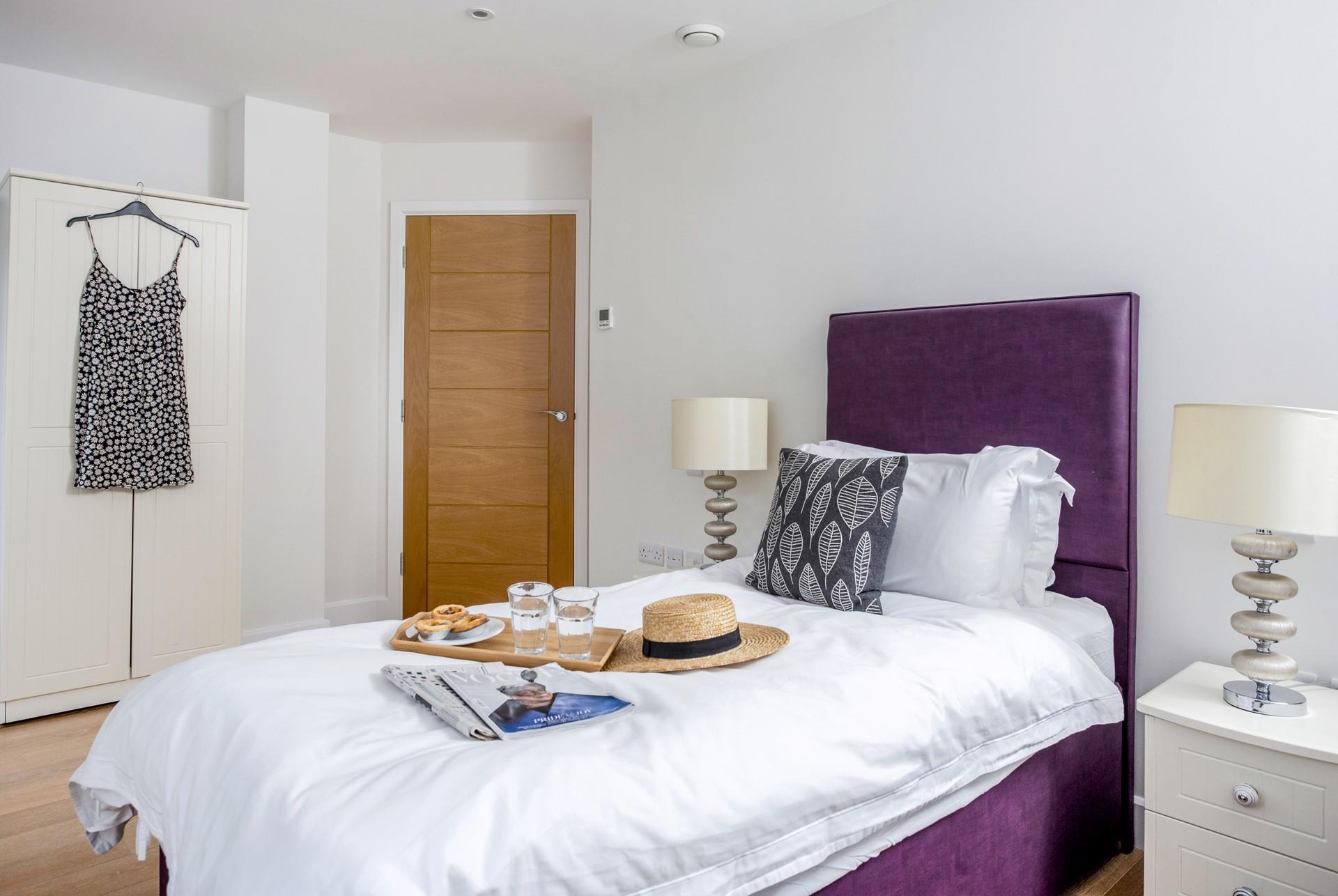 The bedrooms are spacious and the perfect space to get ready each morning.