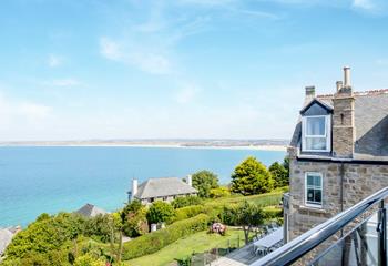 Far-reaching views across to Hayle's three miles of golden sands.