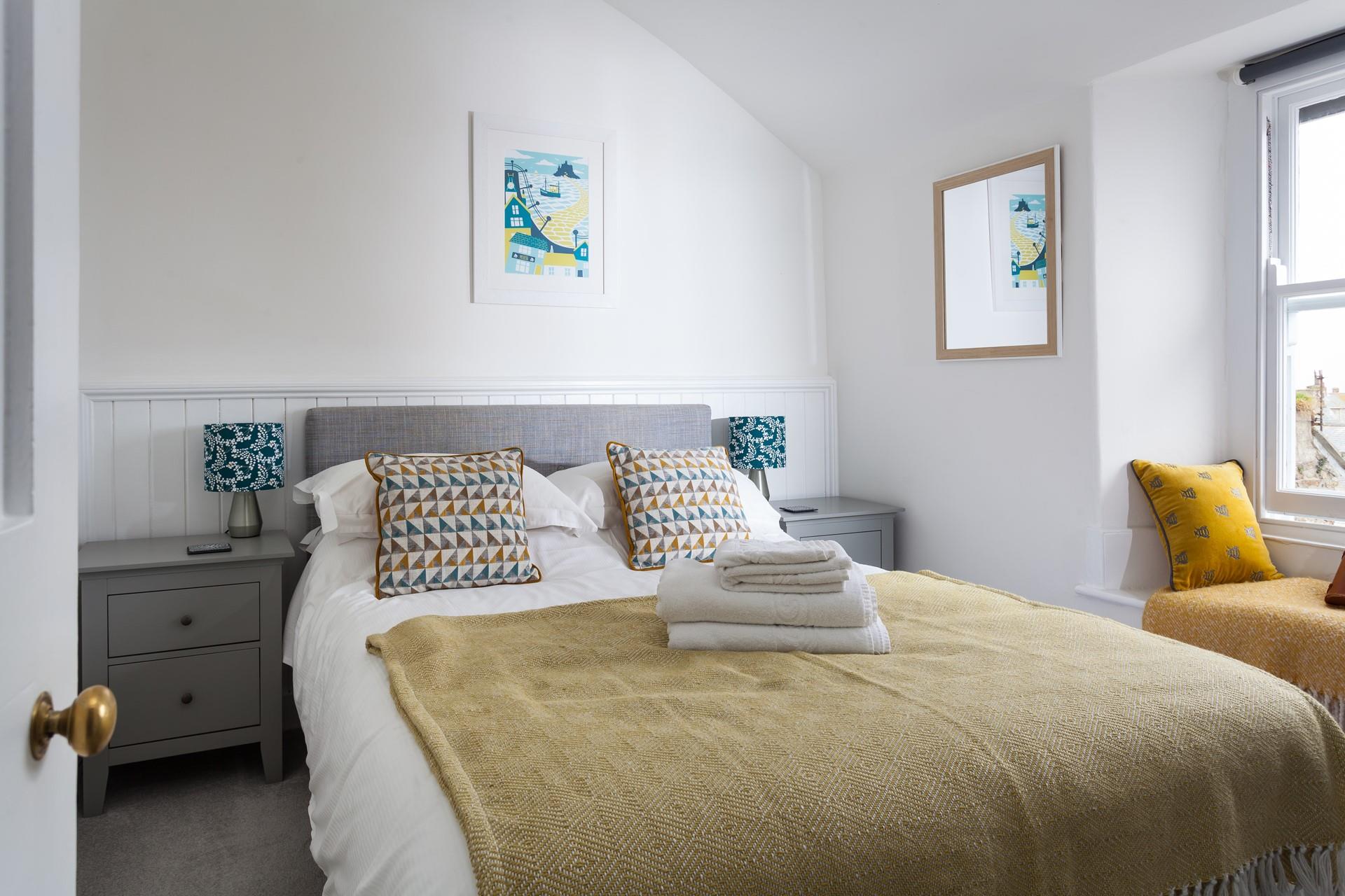 Main bedroom with sea views.