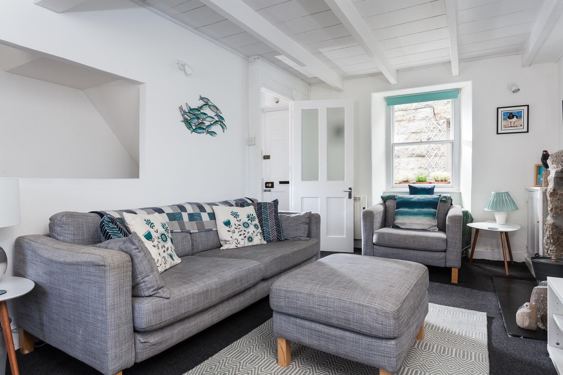 Put your feet up on the cosy sofa and relax in the evenings.