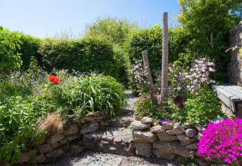 Penrose Cottage has a stunning outdoor area for you to enjoy in the Cornish sun.