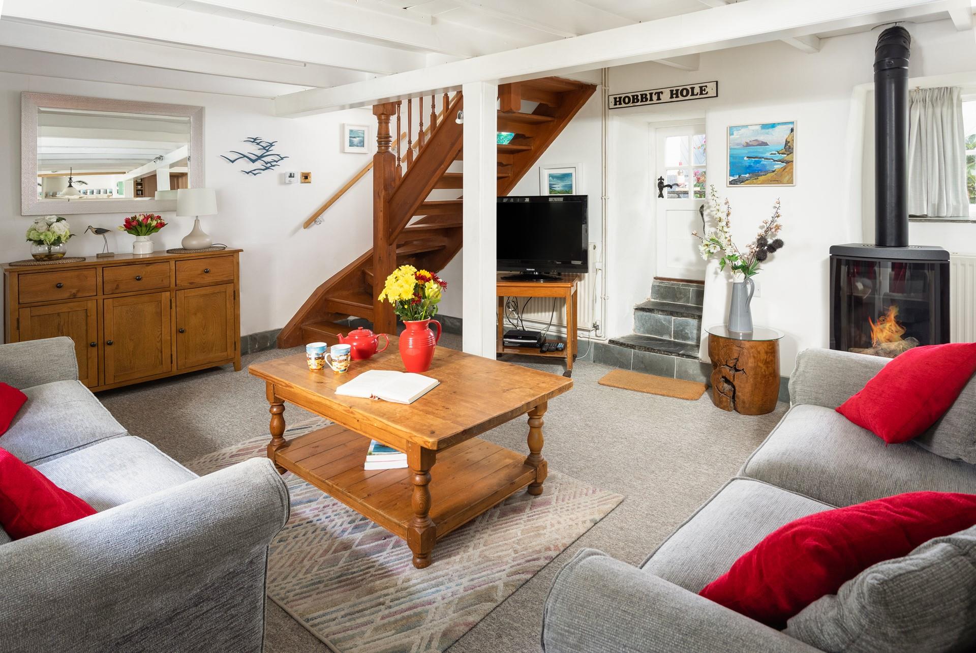 There is ample space for the whole family to snuggle up and enjoy an evening of films and family games.