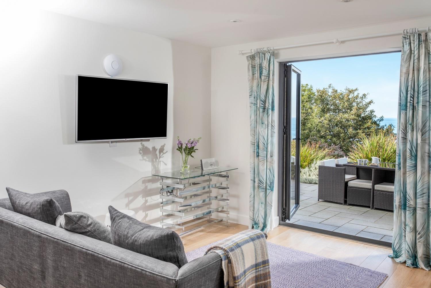 Admire the views across to Godrevy Lighthouse from the comfort of your sofa.