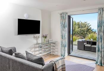 Admire the views across to Godrevy Lighthouse from the comfort of your sofa.