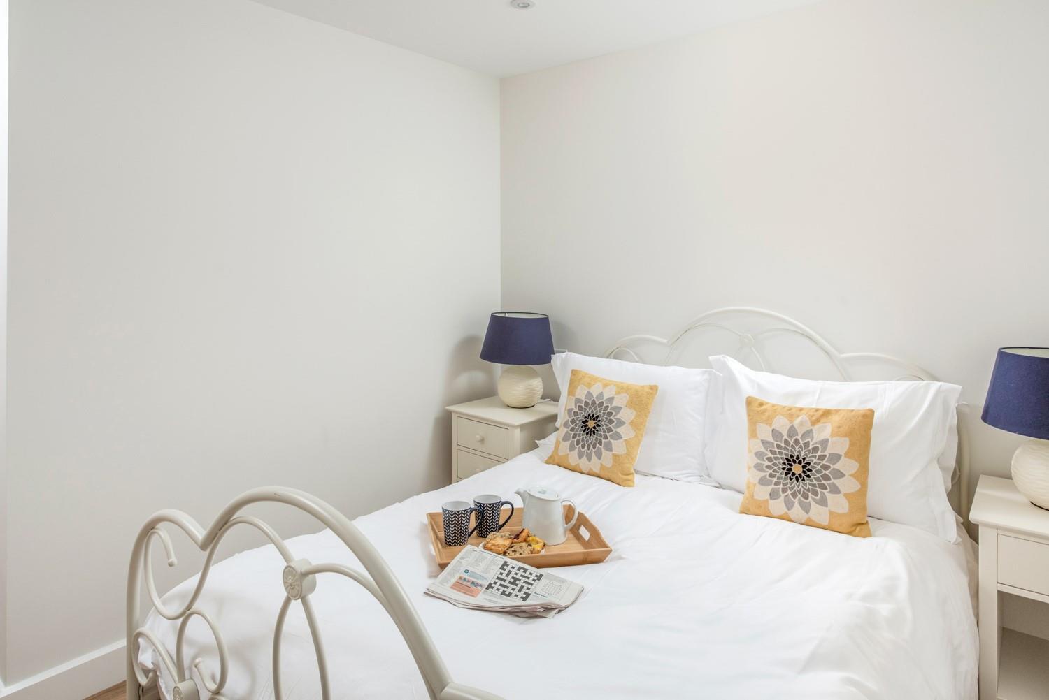 After a long day walking the coast path, relax and unwind in bed.