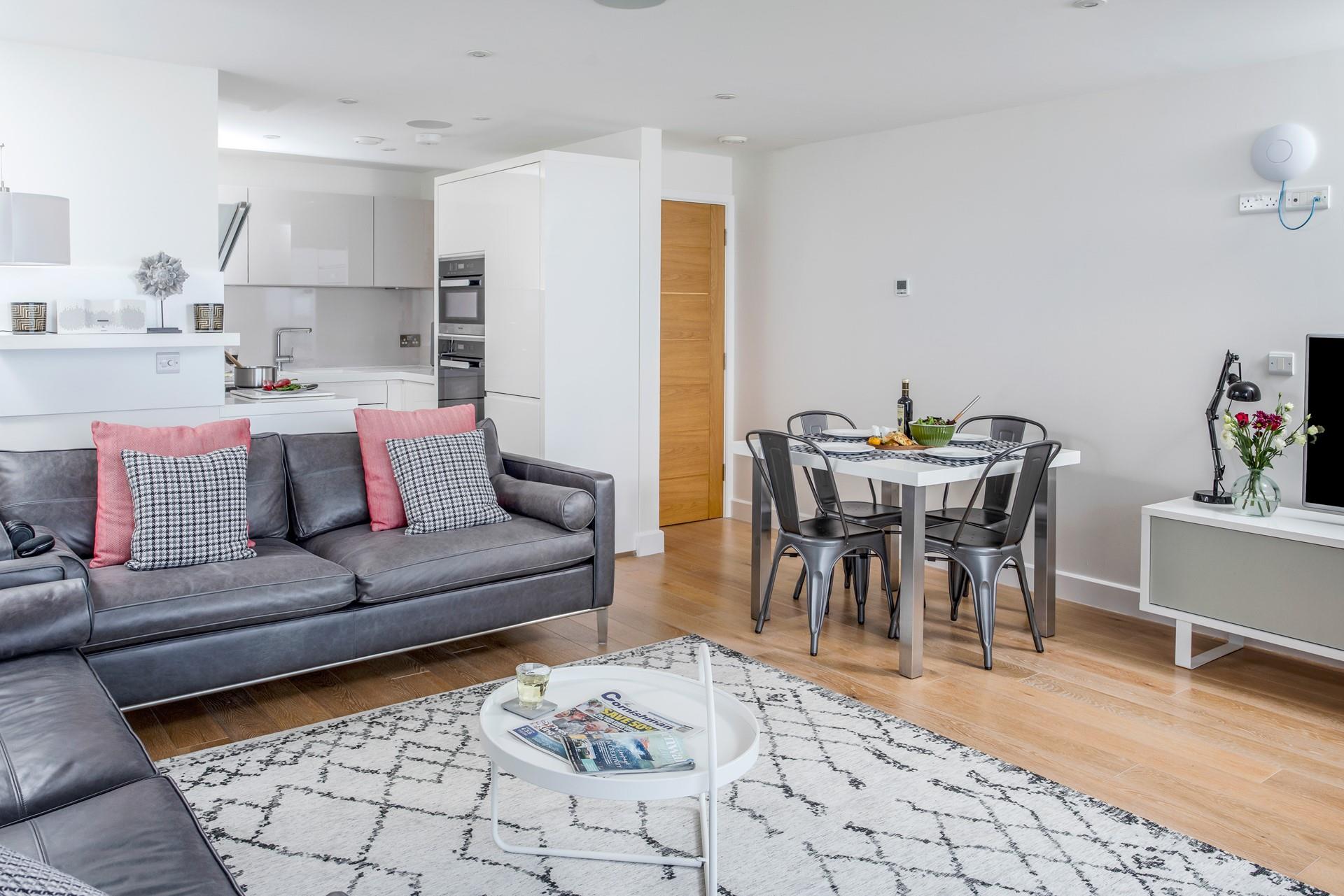 Sink into the large comfortable sofa and enjoy a cosy night in.