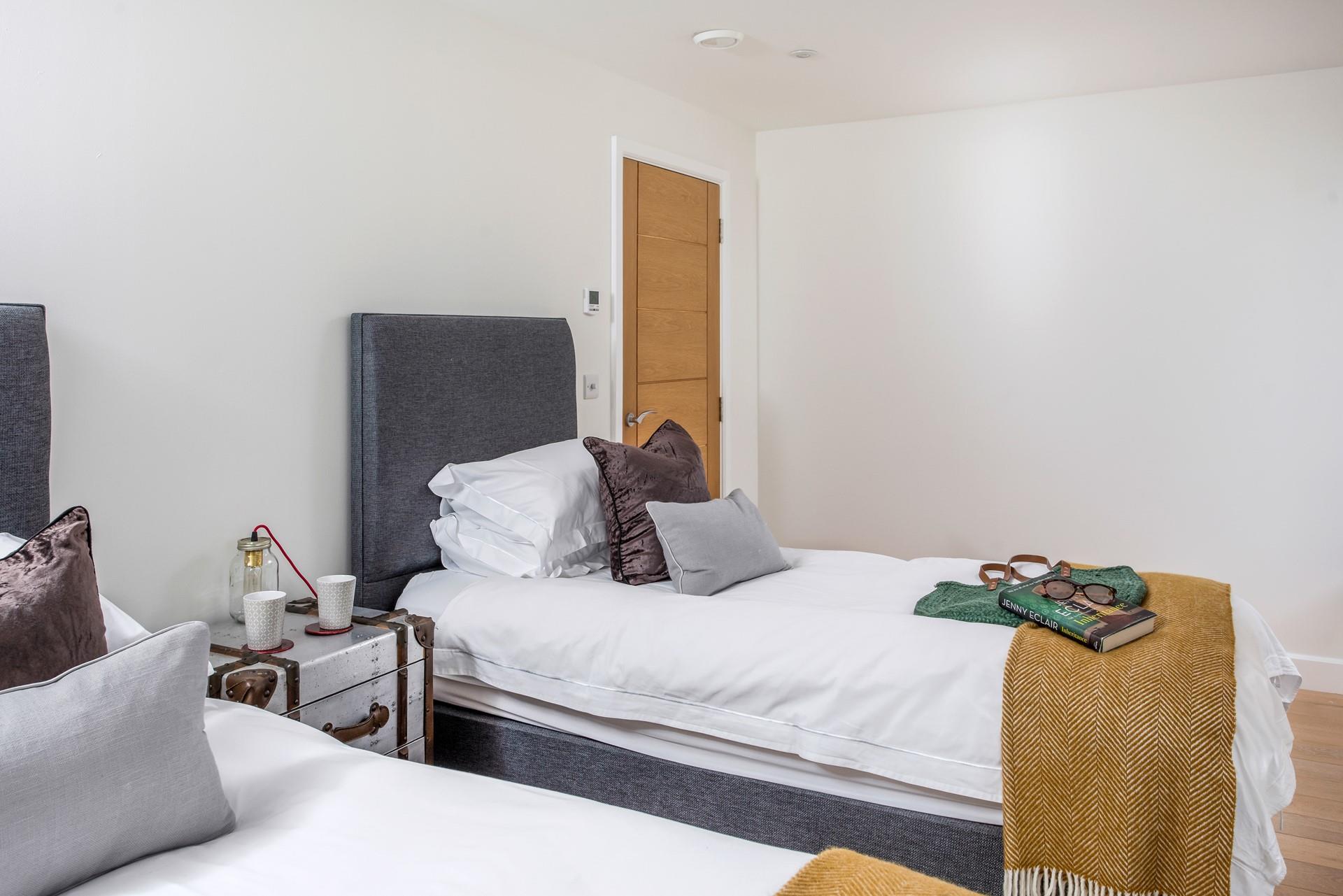 Spend a peaceful hour reading before settling down for a relaxing night's sleep.