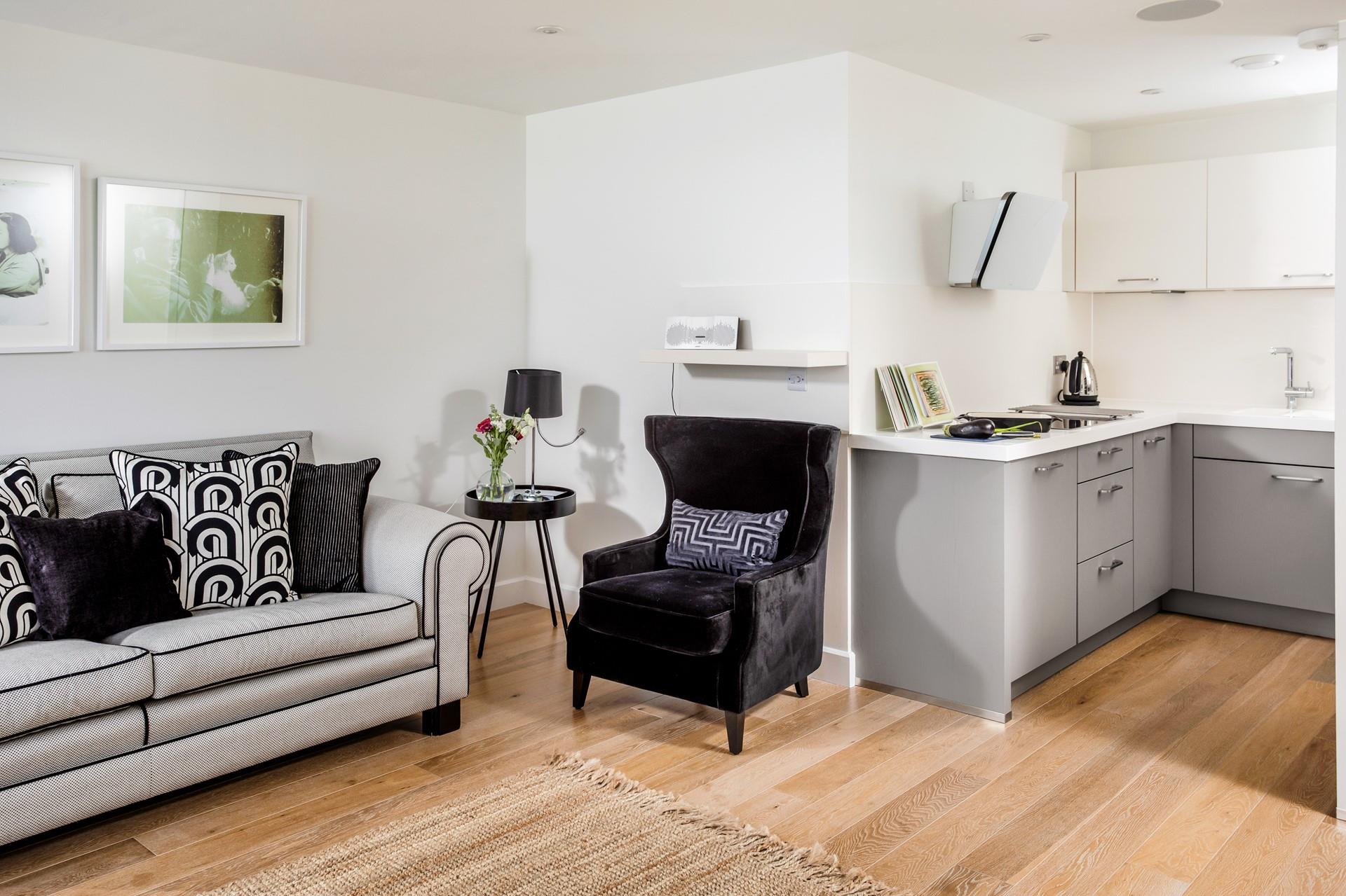 Lounge on the sofa watching the tide ebb and flow.