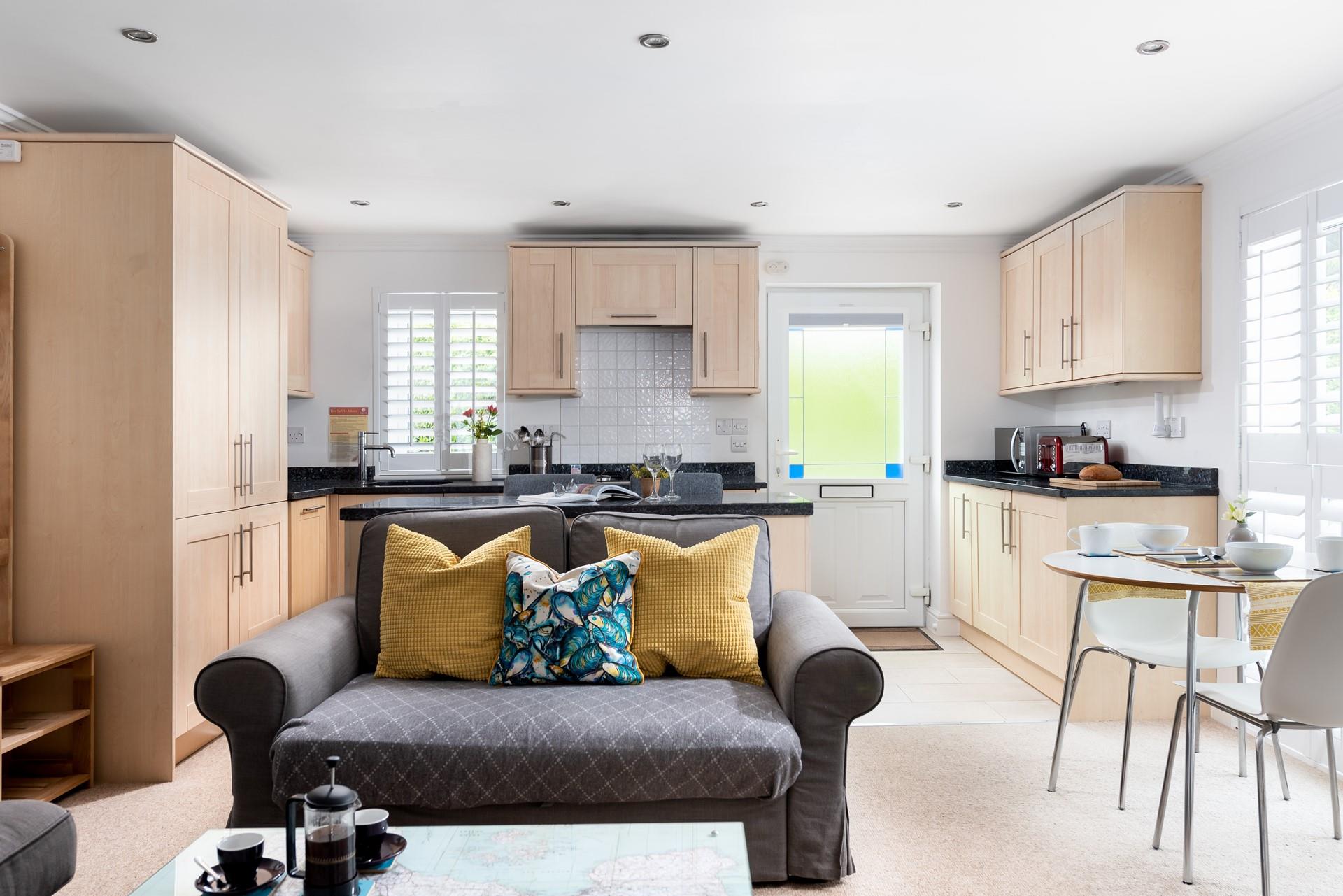 The open plan living is bright and airy, ensuring the property doesn't feel cramped.