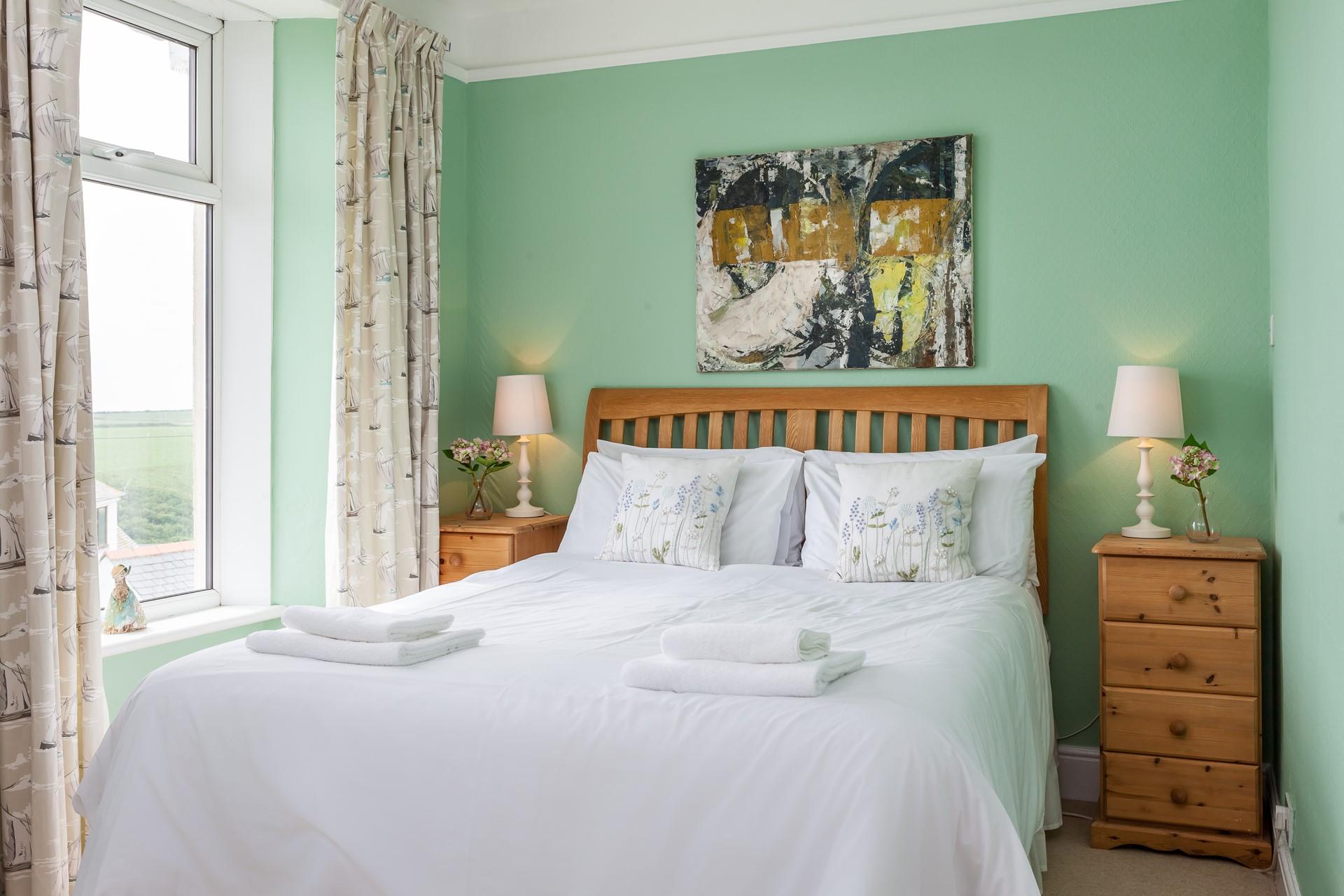 Wake up and open the curtains to reveal beautiful views.