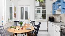 Enjoy dinner together after a day on the Cornish coast. 