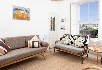 Curl up with a good book and enjoy a lazy afternoon on the sofa overlooking the town. 