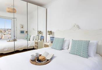 Enjoy breakfast in bed as you plan the day's adventures. 