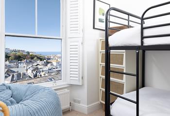Wake up to the sounds of the sea after a restful slumber in bedroom 1.
