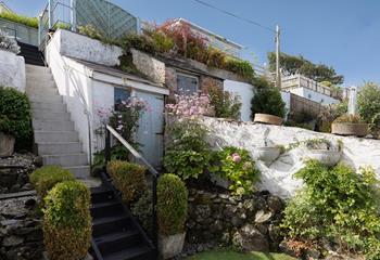 Wander through the terraced garden and admire the views. 