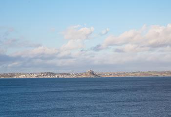 Views of St Michael's Mount can be seen from Morningtide. 